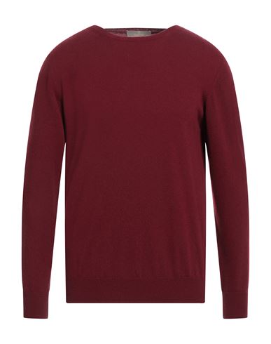 Cruciani Man Sweater Burgundy Size 40 Cashmere In Red