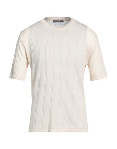 Daniele Fiesoli Man Sweater Off White Size S Linen, Organic Cotton