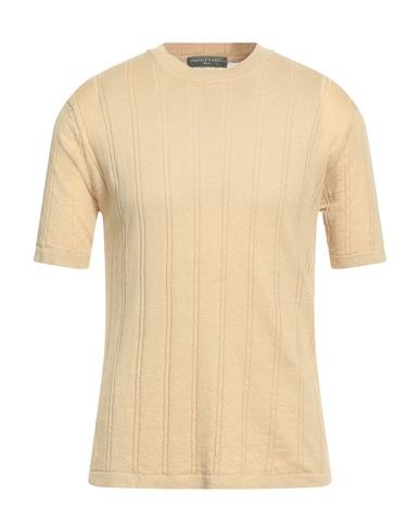 Daniele Fiesoli Man Sweater Beige Size S Linen, Organic Cotton