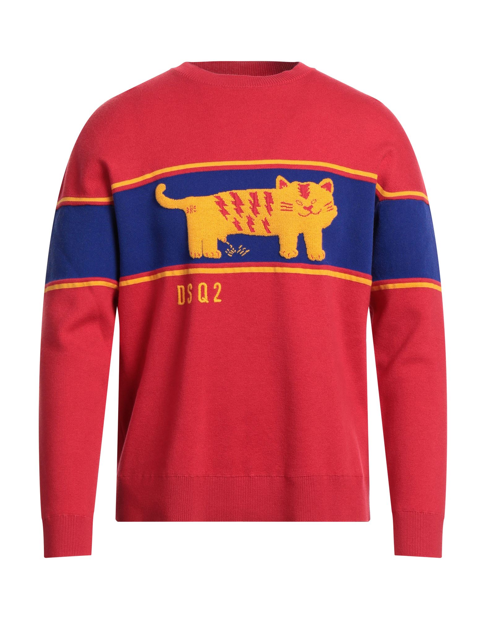 Shop Dsquared2 Man Sweater Red Size L Cotton