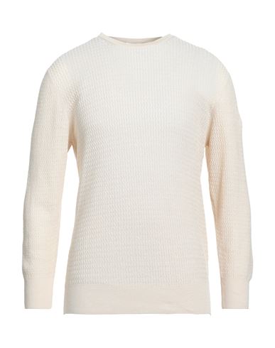 Gran Sasso Man Sweater Beige Size 40 Linen, Cotton