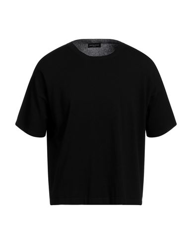 Roberto Collina Man Sweater Black Size S Viscose, Polyester