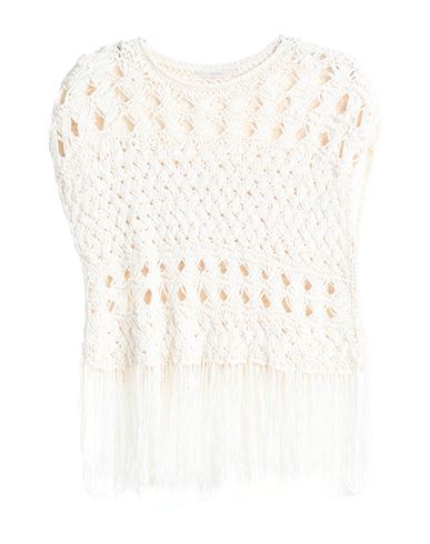 Tortona 21 Woman Sweater Ivory Size M Cotton, Polyamide In White