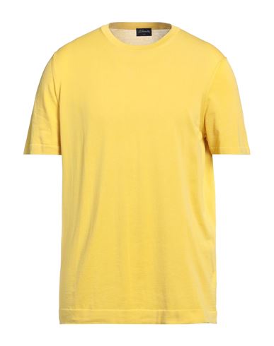 Drumohr Man Sweater Mustard Size 42 Cotton In Yellow