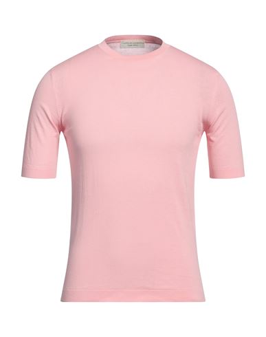 Filippo De Laurentiis Man Sweater Pink Size 36 Cotton