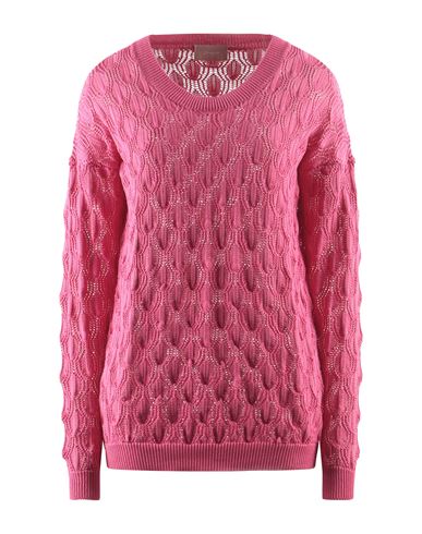 Drumohr Woman Sweater Fuchsia Size S Cotton In Pink