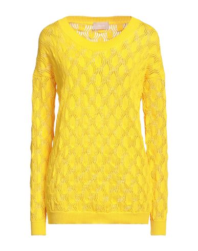 Drumohr Woman Sweater Yellow Size Xs Cotton