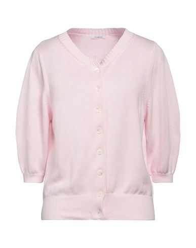 Malo Woman Cardigan Light Pink Size 8 Cotton