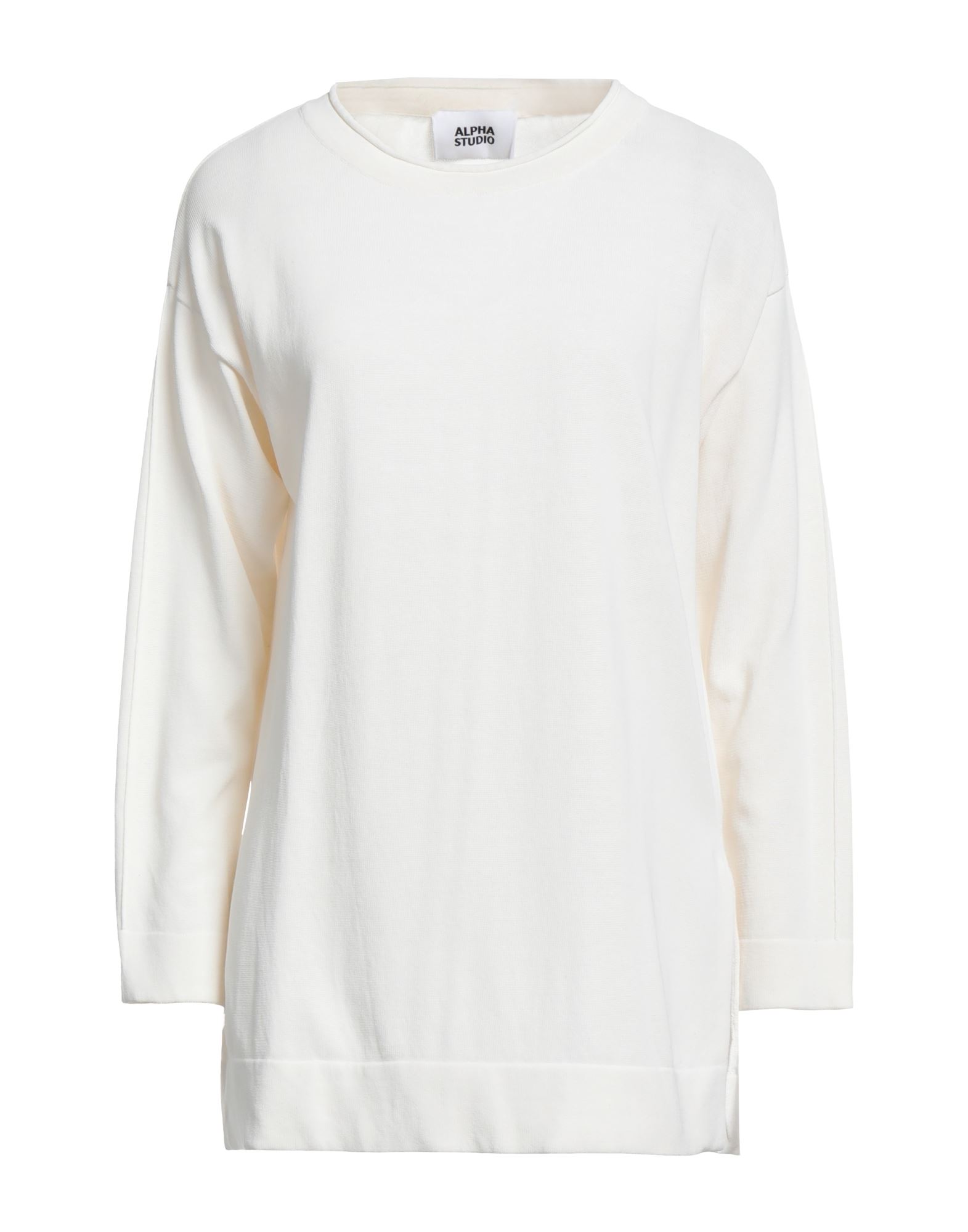 Alpha Studio Sweaters In White