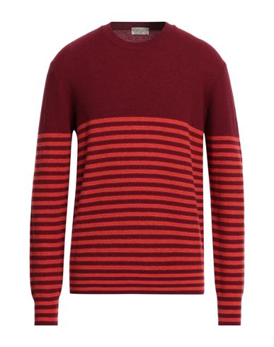 Altea Man Sweater Burgundy Size L Virgin Wool In Red