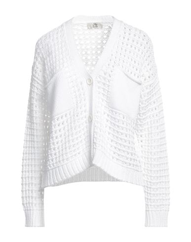 Attic And Barn Woman Cardigan White Size M Viscose, Polyester