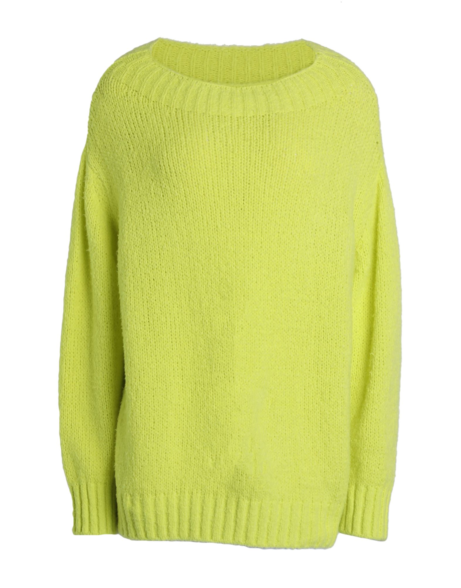 Max & Co . Woman Sweater Acid Green Size S Cotton, Polyamide, Elastane