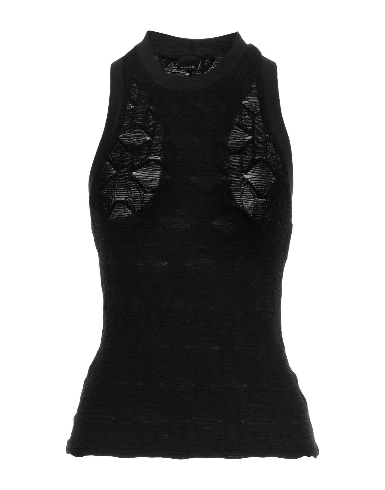 Pinko Tank Tops In Black