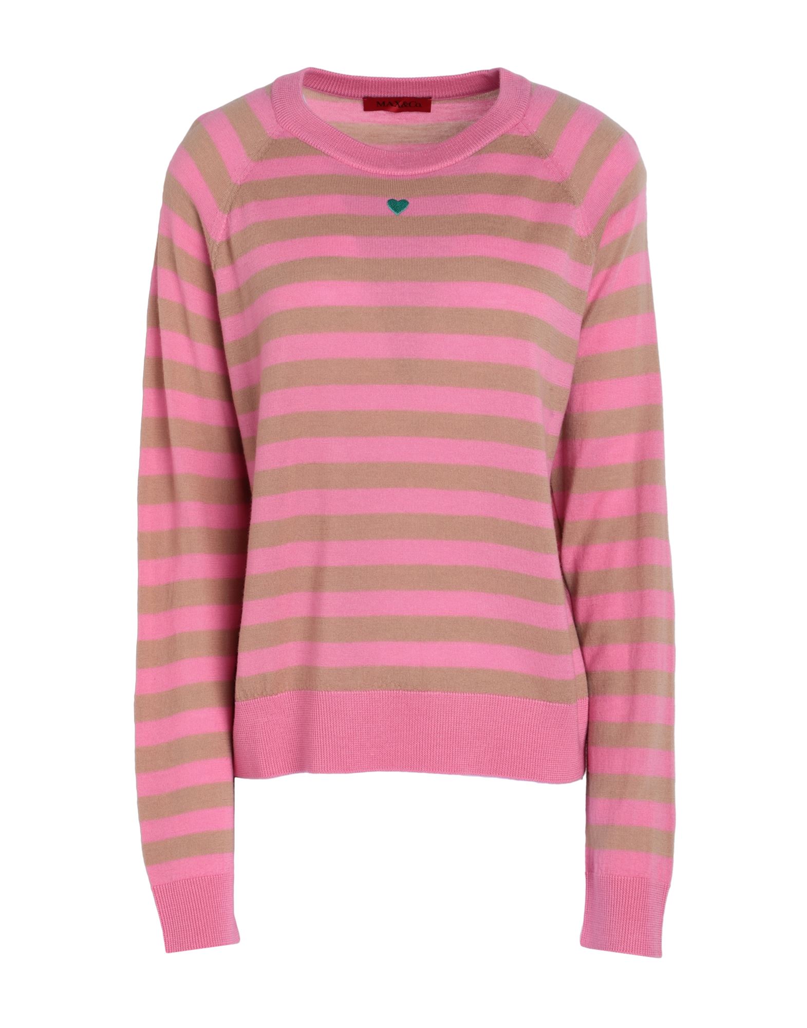 Max & Co . Woman Sweater Pink Size Xl Virgin Wool