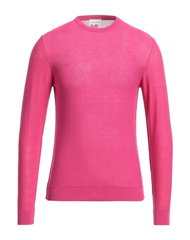 Filoverso Man Sweater Fuchsia Size M Cotton In Pink