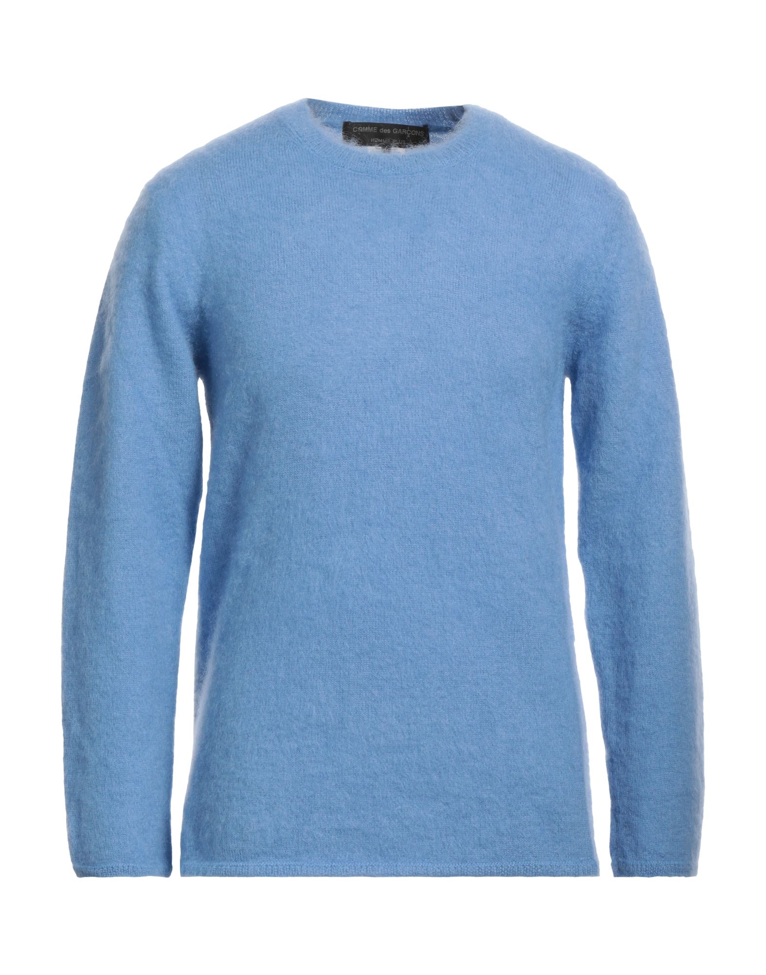 Shop Comme Des Garçons Man Sweater Sky Blue Size M Wool, Mohair Wool, Nylon