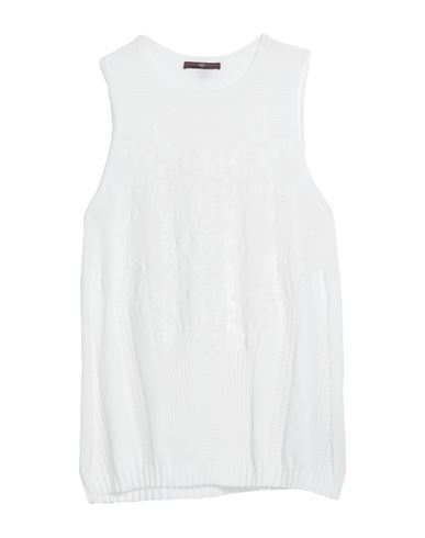 High Woman Sweater White Size Xl Rayon, Polyester
