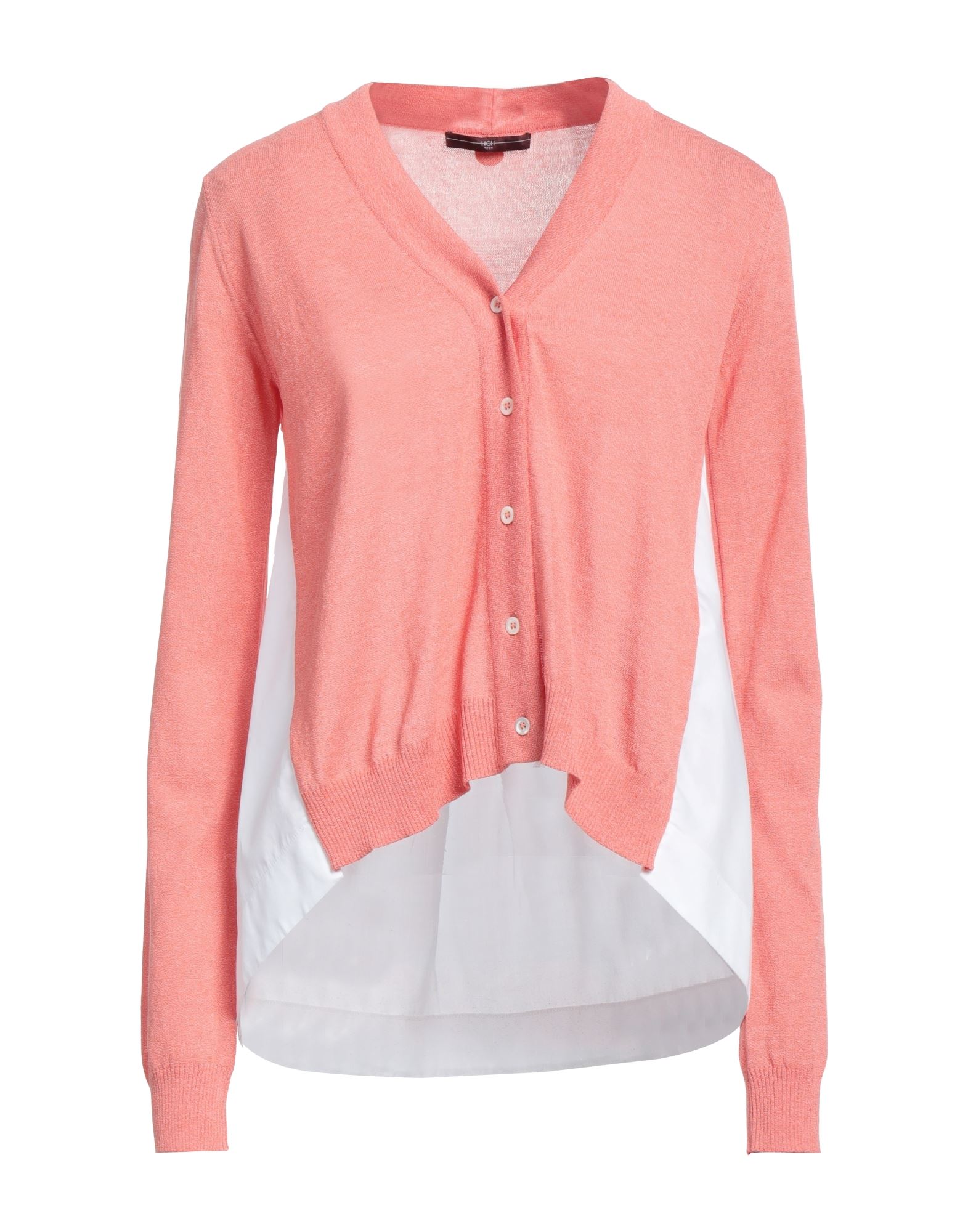 High Cardigans In Coral