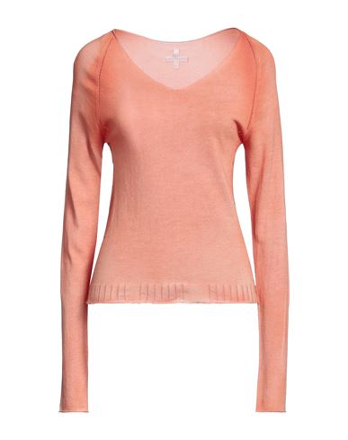 Md 75 Woman Sweater Orange Size L Cotton