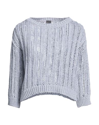 Lorena Antoniazzi Woman Sweater Sky Blue Size 6 Cotton, Polyester