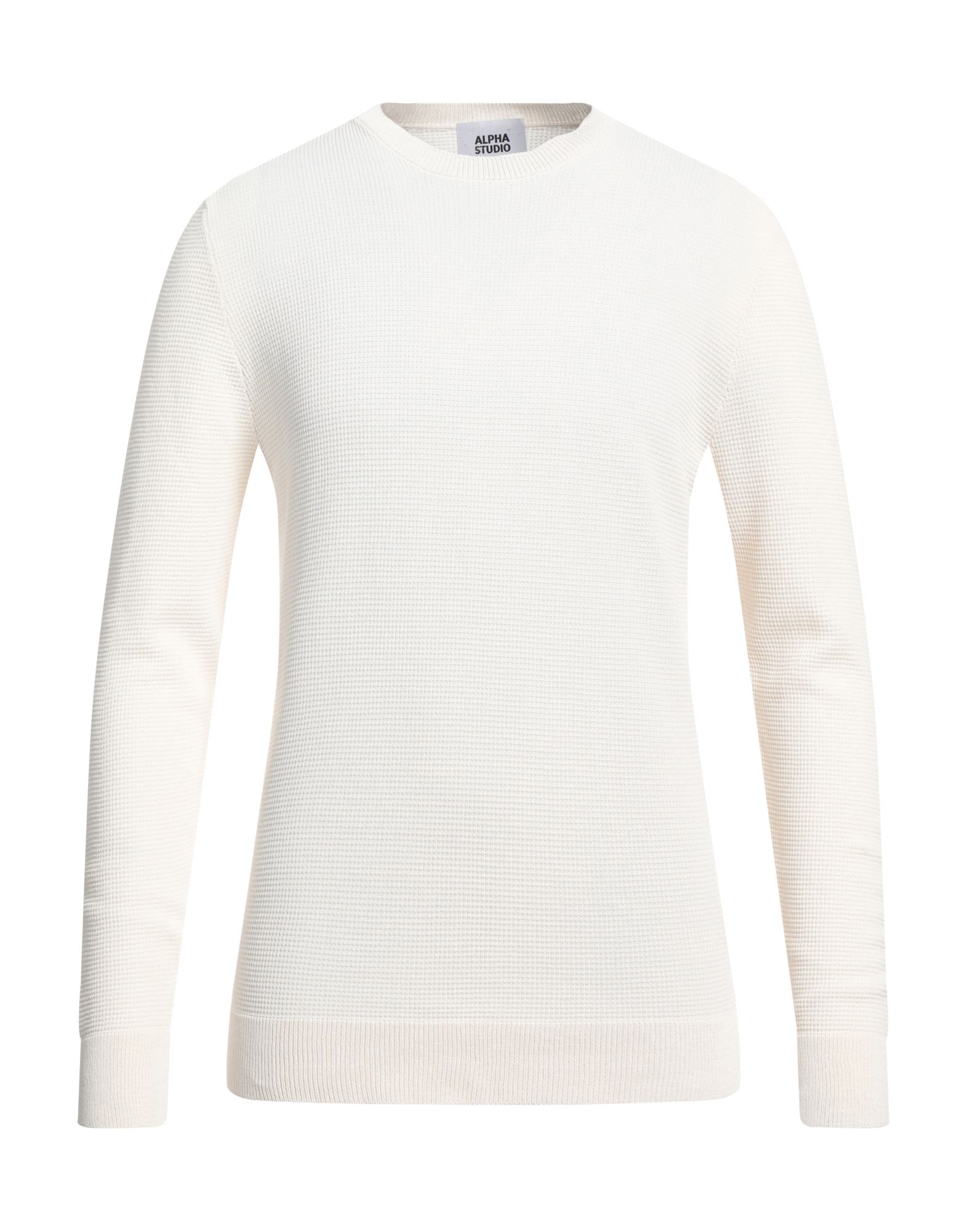 Alpha Studio Sweaters In Off White