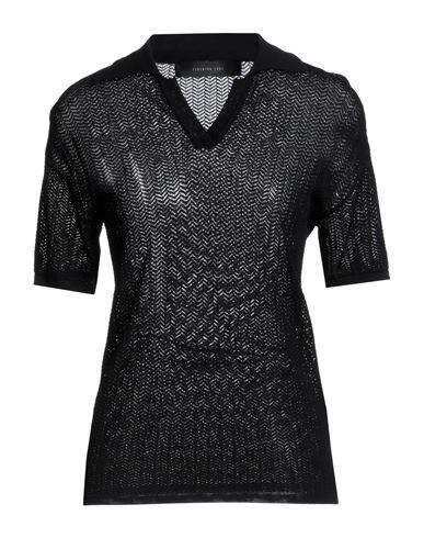 Federica Tosi Woman Sweater Black Size 4 Viscose, Polyamide
