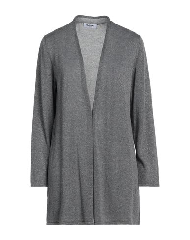 Base Milano Woman Cardigan Grey Size 10 Cotton, Viscose, Polyester