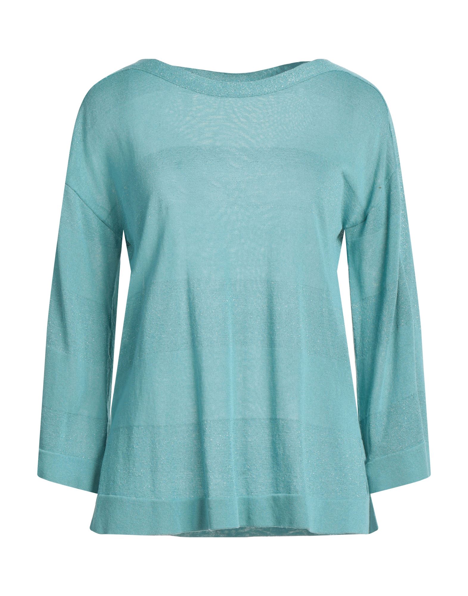 Blue Les Copains Sweaters In Turquoise
