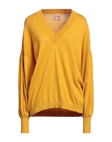 Nude Woman Sweater Ocher Size 6 Cotton In Yellow
