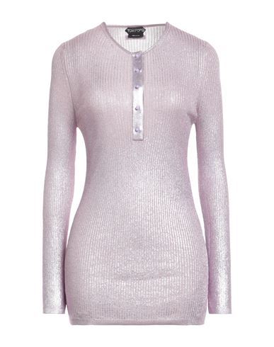 TOM FORD TOM FORD WOMAN SWEATER LILAC SIZE M CASHMERE, SILK