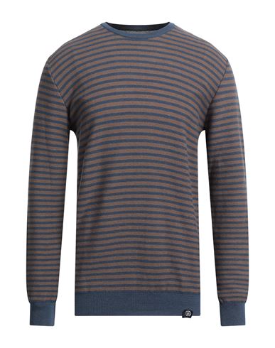 Grey Daniele Alessandrini Man Sweater Slate Blue Size 42 Cotton, Acrylic
