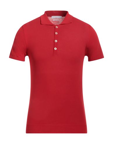 Daniele Fiesoli Man Sweater Red Size S Cotton