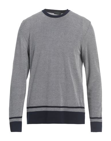 Zanone Man Sweater Midnight Blue Size 46 Cotton