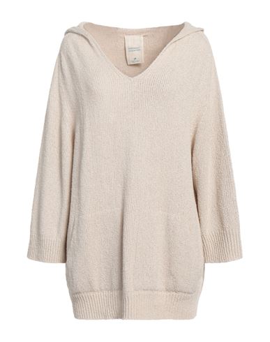 Compagnia Italiana Woman Sweater Beige Size L Cotton, Polyamide