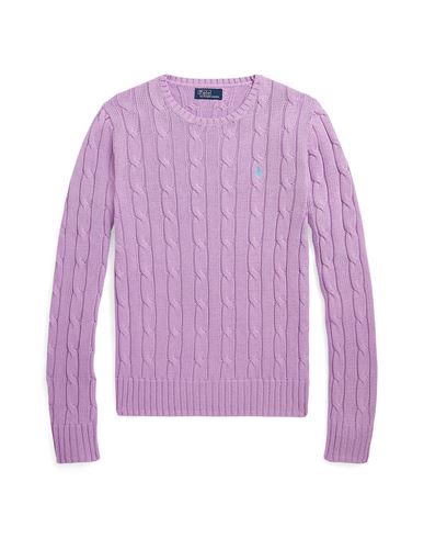 Polo Ralph Lauren Woman Sweater Lilac Size Xl Pima Cotton In Purple