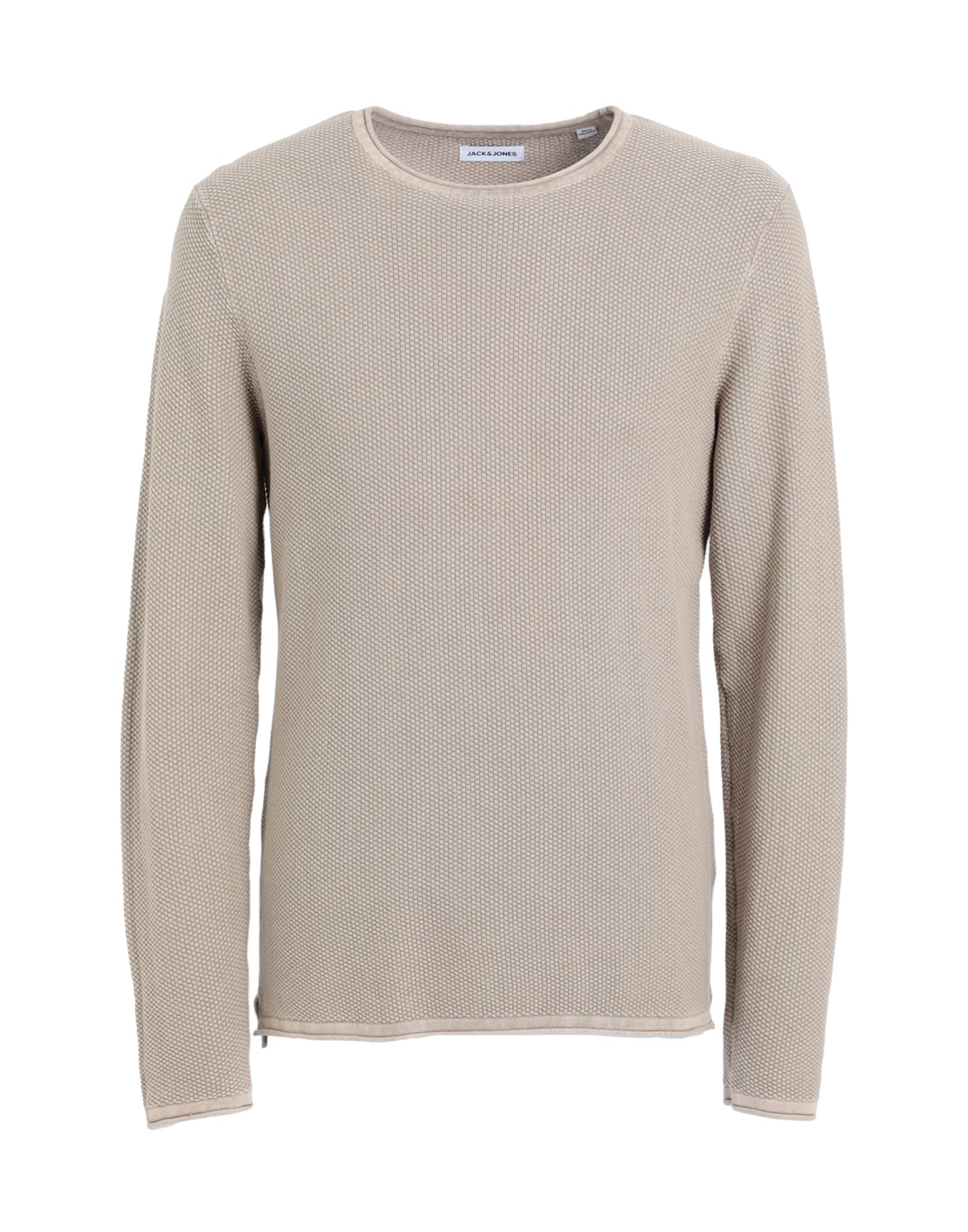 Jack & Jones Man Sweater Light Brown Size Xl Cotton In Beige
