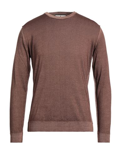 Macchia J Man Sweater Brown Size L Virgin Wool