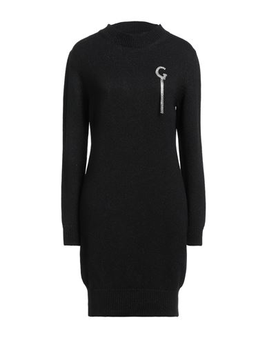 Gaelle Paris Gaëlle Paris Woman Short Dress Black Size 1 Viscose, Polyamide, Merino Wool, Metallic Fiber, Cashmer In Black
