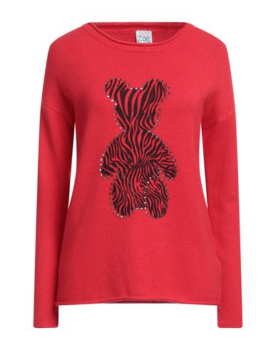 Zoe Z. O.e. Woman Sweater Red Size S Viscose, Polyester, Polyamide