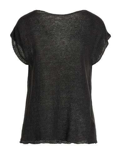120% Woman Sweater Steel Grey Size S Linen