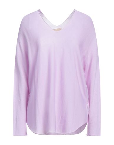 120% Woman Sweater Light Purple Size M Cashmere