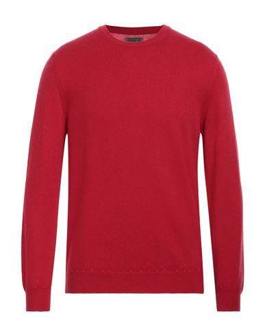 Shop Fedeli Man Sweater Red Size 40 Wool