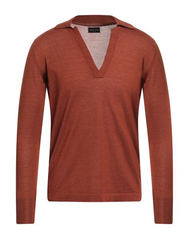 Roberto Collina Man Sweater Brown Size S Cashmere, Silk