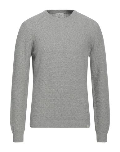 Brooksfield Man Sweater Light Grey Size 46 Wool, Polyester, Silk