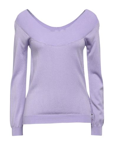 Liu •jo Woman Sweater Lilac Size S Viscose, Polyamide In Purple