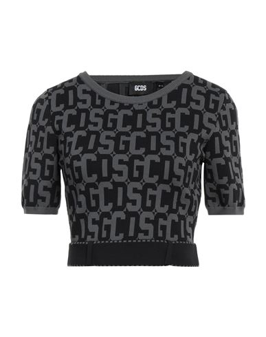 Gcds Woman Sweater Lead Size M Polyamide In Grey