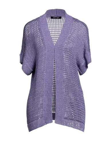 Odi Et Amo Woman Cardigan Light Purple Size Onesize Viscose, Metallic Polyester, Polyamide
