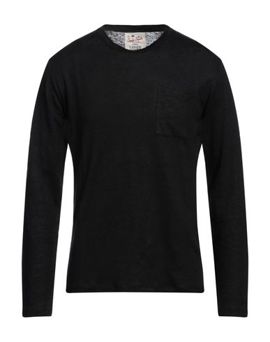Mc2 Saint Barth Man Sweater Black Size S Linen