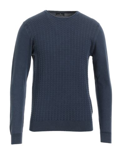 Malagrida Man Sweater Navy Blue Size Xxl Cotton