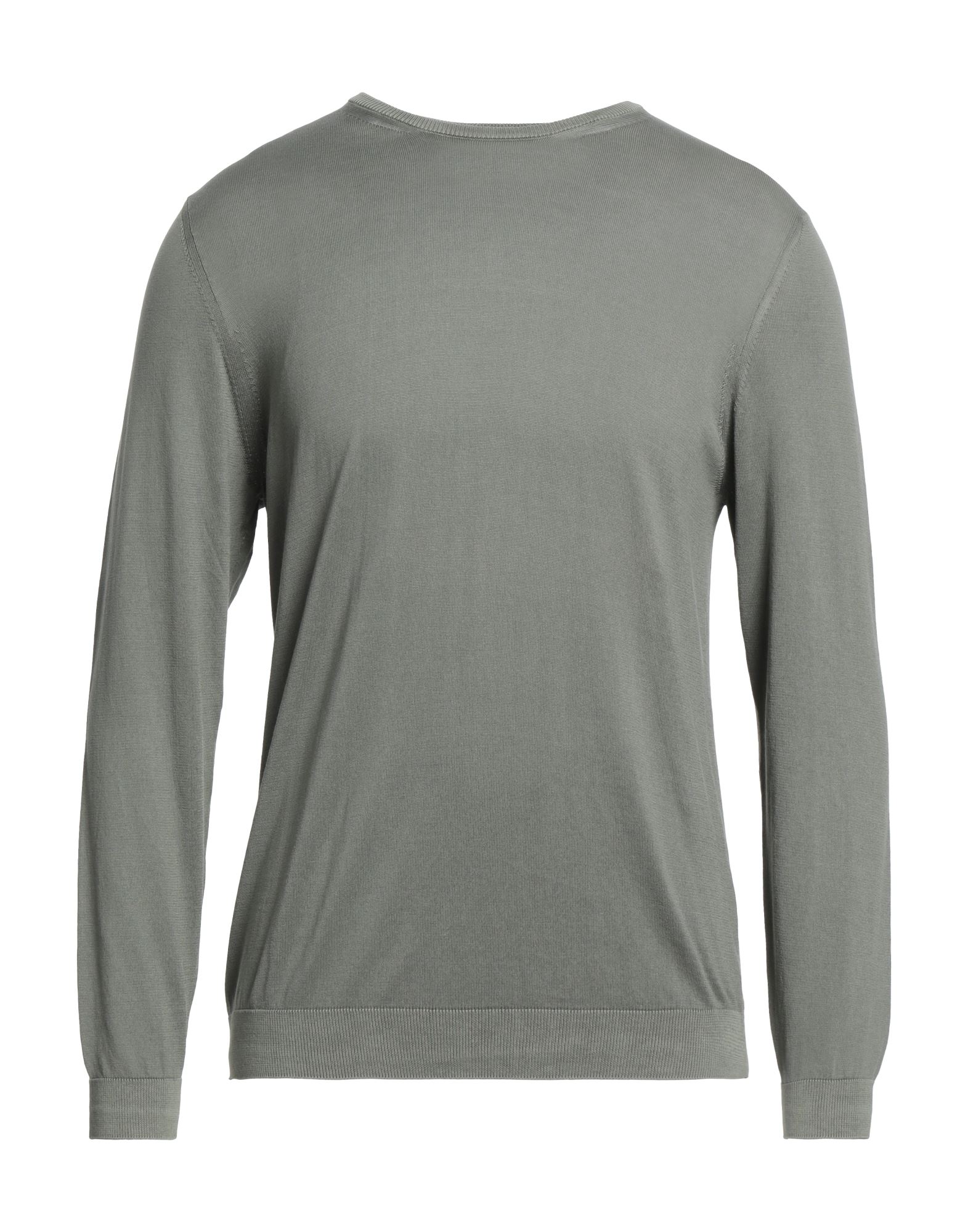 Shop +39 Masq Man Sweater Military Green Size Xl Cotton